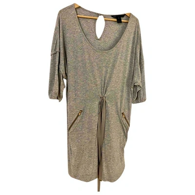 Pre-owned Marc By Marc Jacobs Grey Cotton Dress