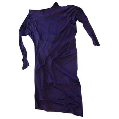 Pre-owned Bcbg Max Azria Mid-length Dress In Purple