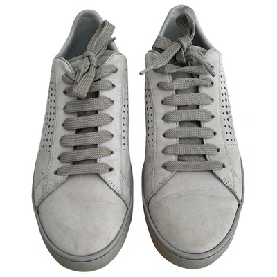Pre-owned Tod's Grey Suede Trainers