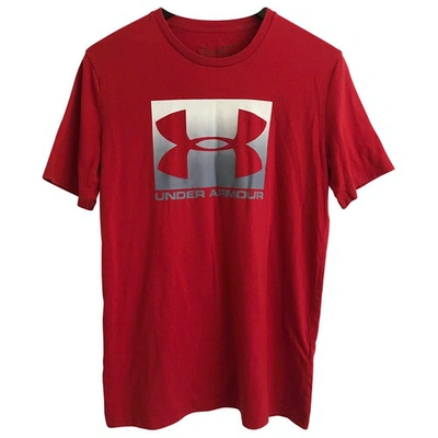 Pre-owned Under Armour Red Cotton T-shirts