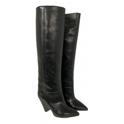 Pre-owned Isabel Marant Lokyo Black Leather Boots