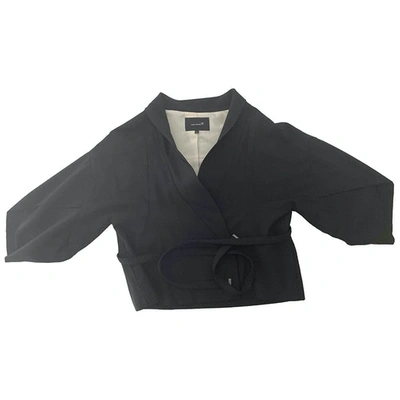 Pre-owned Isabel Marant Étoile Wool Short Vest In Black