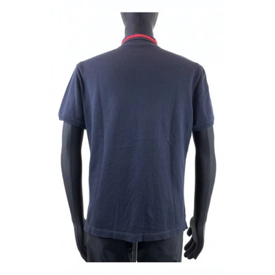 Pre-owned Gucci Navy Cotton Polo Shirts
