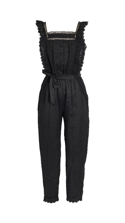 FRAME LACE EYELET JUMPSUIT 