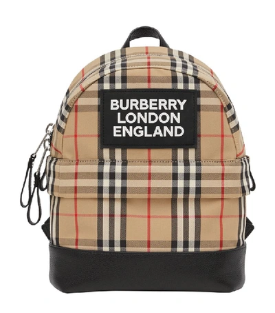 Shop Burberry Kids Vintage Check Backpack