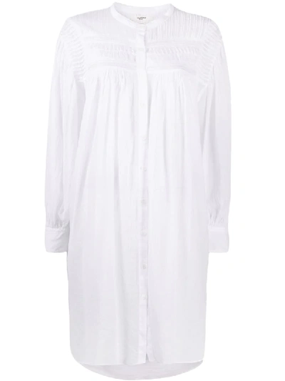 Shop Isabel Marant Étoile Plana Oversized Shirt Dress In White