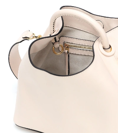 Shop Elleme Raisin Leather Shoulder Bag In Beige