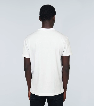 Shop Dolce & Gabbana Cotton T-shirt With Logo Plaque In White