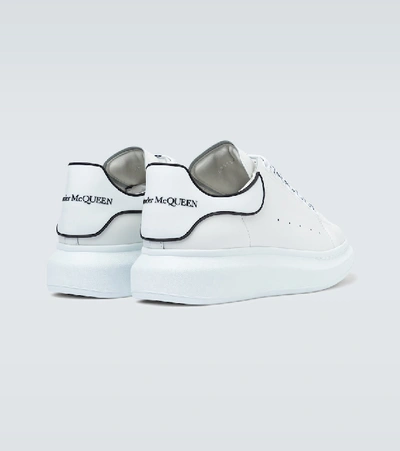 Shop Alexander Mcqueen Oversized Leather Sneakers In White