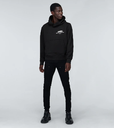 Shop Amiri Hooded Sweatshirt With Logo In Black
