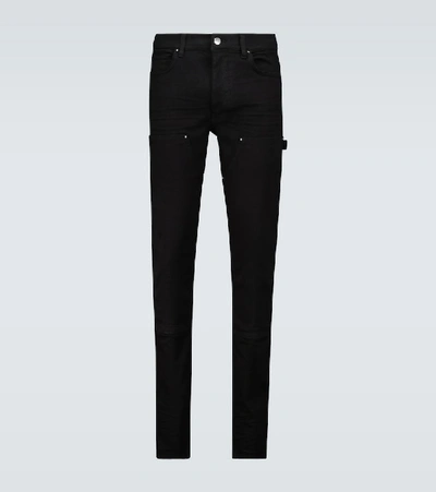 Shop Amiri Workman Skinny Jeans In Black