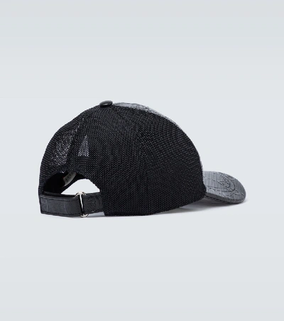Shop Gucci Gg Embossed Baseball Hat In Black