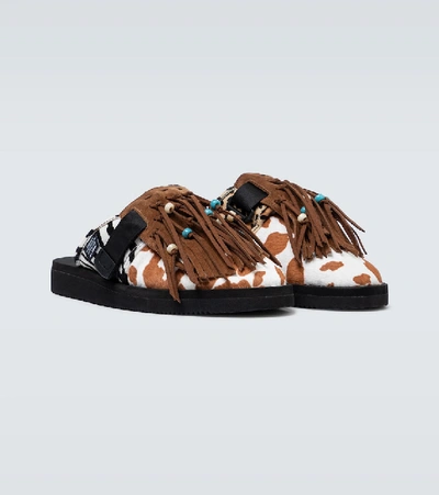 Shop Alanui Suicoke Slip-on Shoes In Multicoloured