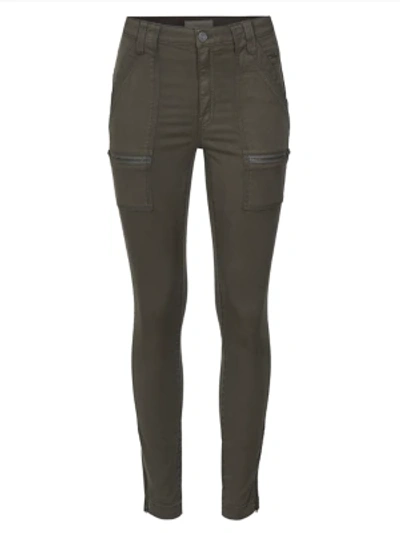 Shop Joie High-rise Park Skinny Pants In Fatigue
