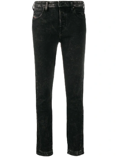 Shop Diesel Babhila Slim-fit Jeans In Black