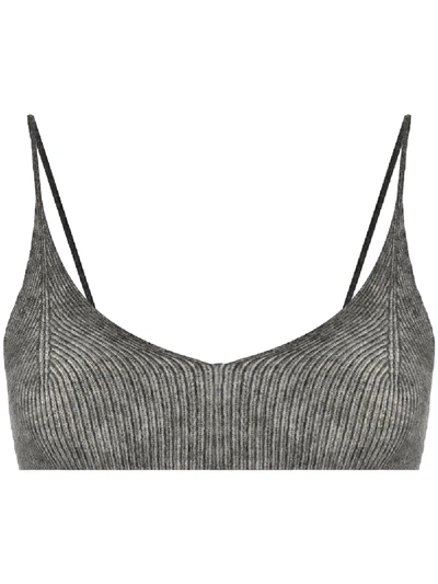 Shop Jacquemus Valensole Bandeau-style Top In Grey