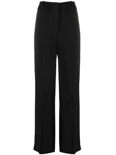 Shop Theory High Waisted Flared Trousers In Black