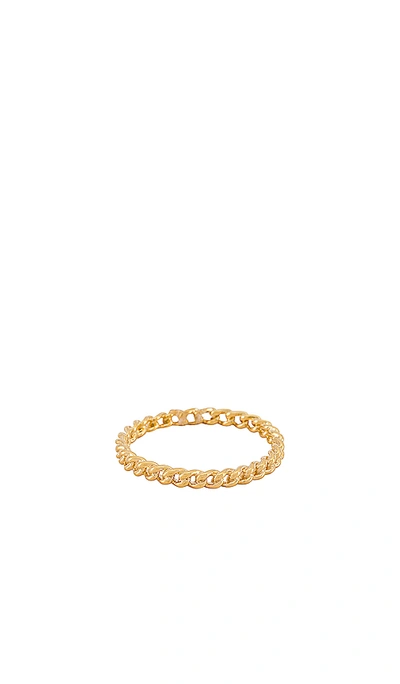 Shop Cloverpost Catch Ring In Yellow Gold