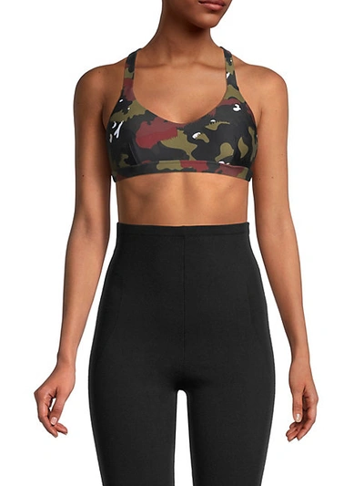 Shop The Upside Sophie Camouflage Sports Bra In Jungle