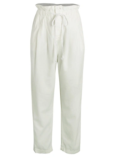 Shop Free People Margate Paperbag Trousers In Zinc White