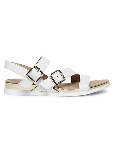 Shop Anne Klein Women's Sabian Strappy Sandals In White