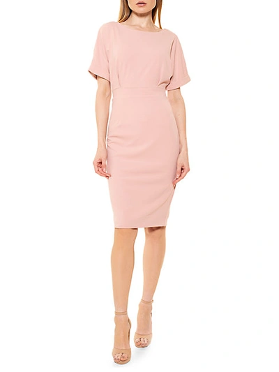 Shop Alexia Admor Women's Ditsy Floral Sheath Dress In Blush