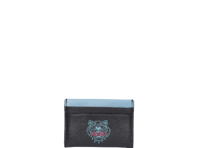 Shop Kenzo Tiger Card Holder In Black