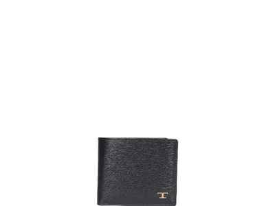 Shop Tod's Logo Wallet In Black