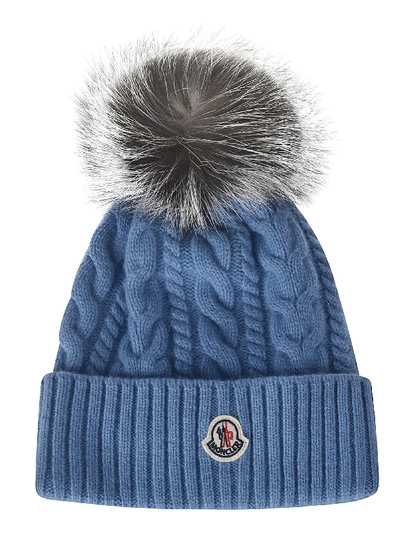 Shop Moncler Logo Patch Beanie