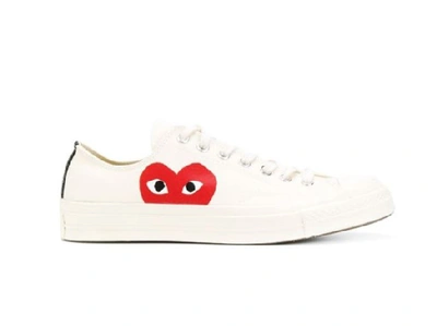 Shop Comme Des Garçons Play Play Converse Chucktaylor Mono Ox In White