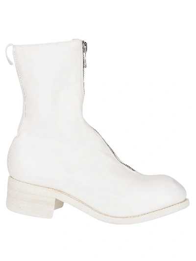 Shop Guidi White Horse Leather Boots
