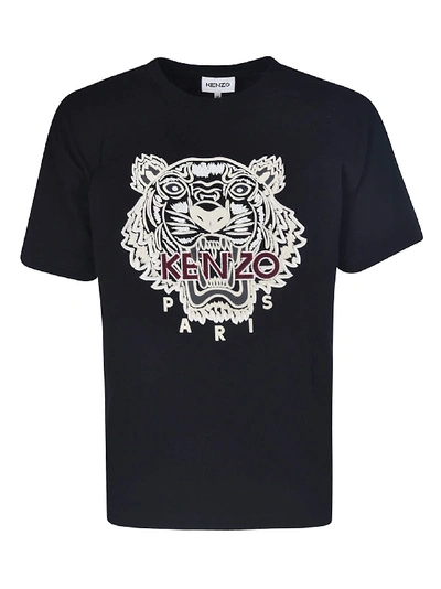 Shop Kenzo Varsity Tiger T-shirt In Nera