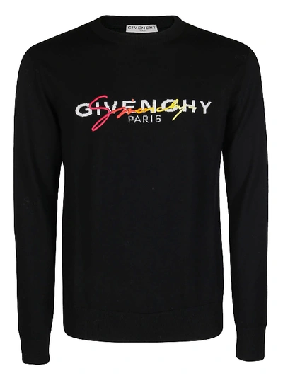 Shop Givenchy Black Wool Sweatshirt