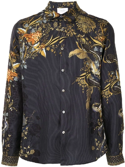 Shop Camilla Floral-print Shirt In Blue