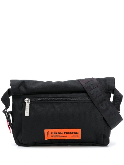 Shop Heron Preston Logo Patch Belt Bag In Black