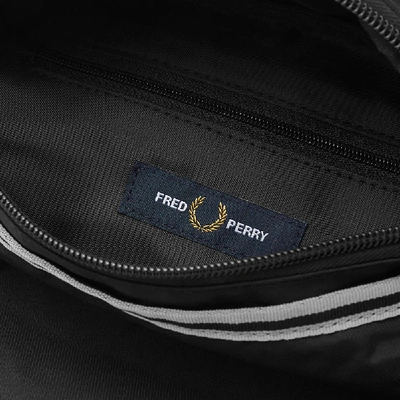 Shop Fred Perry Authentic Sports Twill Crossbody Bag In Black
