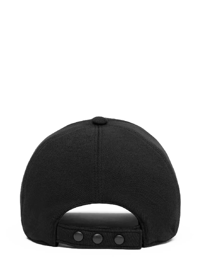 Shop Burberry Baseball Cap Monogram In Black