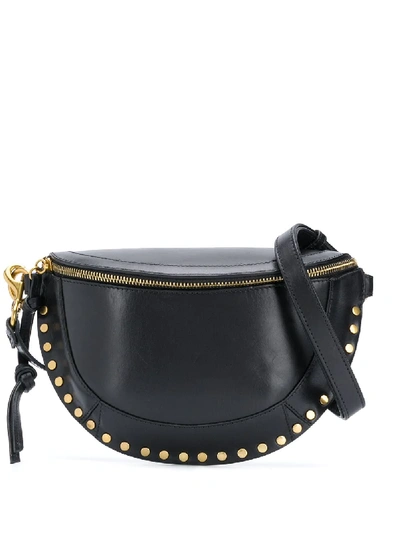 Shop Isabel Marant Étoile Skano Studded Belt Bag In Black