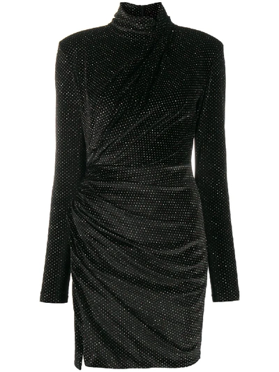 Shop Redemption High Neck Mini Dress In Black