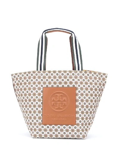 Shop Tory Burch Gracie Reversible Tote Bag In Yellow