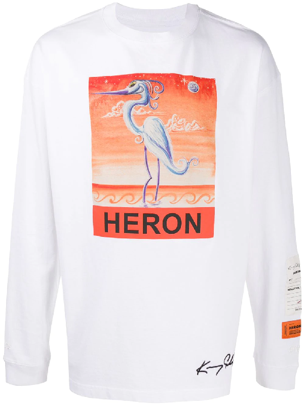heron preston white long sleeve