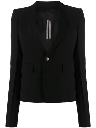 Shop Rick Owens 60cm Single-breasted Blazer In Black