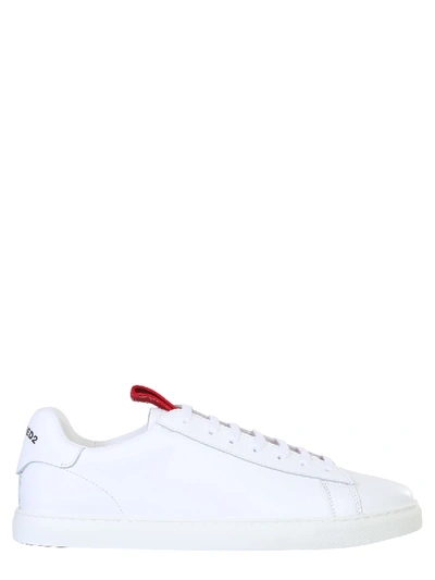 Shop Dsquared2 Evolution Tape Sneakers In Bianco