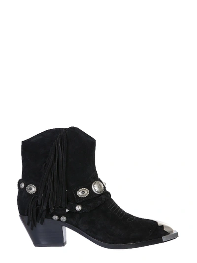 Shop Ash Farrow Boots In Nero