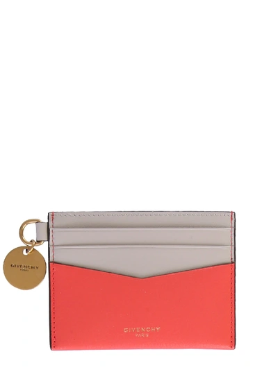 Shop Givenchy Edge Card Holder In Rosso