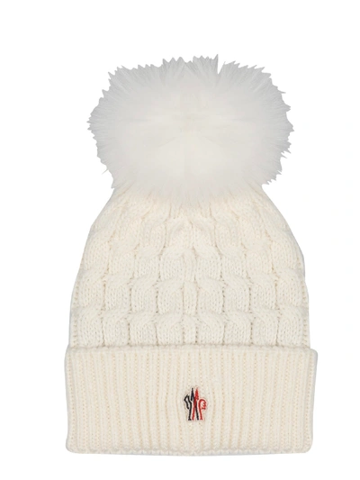 Shop Moncler Wool Cap In White