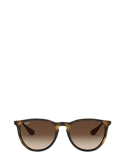 Shop Ray Ban Ray-ban Rb4171 Rubber Havana Sunglasses In 865/13