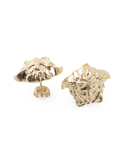 Shop Versace Metallic Earrings In O Oro