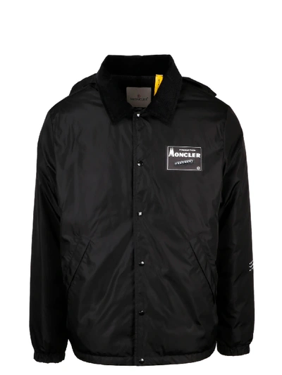 Shop Moncler Genius Kurn Graphin Print Jacket In Black