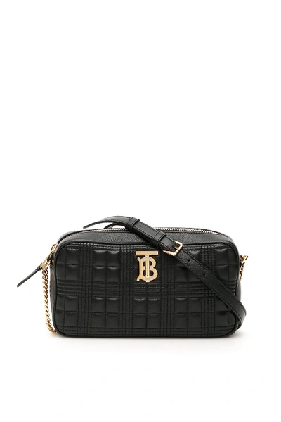 Shop Burberry Quilted Camera Bag In Black (black)